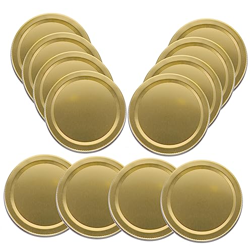 GRIRIW Jar Deckel Robuste Einmachglas Deckel Für Einweckgläser Ersatzdeckel Für Einmachgläser Goldene 86mm Canning Covers von GRIRIW