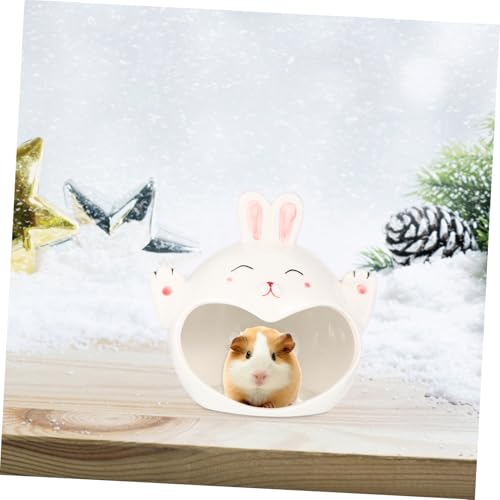 GRIRIW Keramik Hamster Versteck Haustierhaus Cartoon Tierform Kleintier Schlafhaus Kühlendes Nest für Hamster Meerschweinchen Chinchilla Kleintiere Sicher Langlebig Pflegeleicht GRIRIW Keramik Hamster Versteck Haustierhaus Cartoon Tierform Kleintier Schlafhaus Kühlendes Nest für Hamster Meerschweinchen Chinchilla Kleintiere Sicher Langlebig Pflegeleicht von GRIRIW