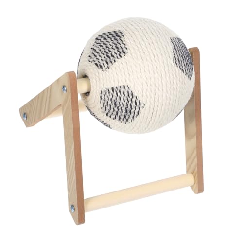 GRIRIW Kratzball für Katzen aus Robustem Sisal Interaktives mit Holzsockel Langlebiger Kratzball für Indoor Katzen Schützt Möbel Kleines Modell für Aktives Spiel und Krallenpflege GRIRIW Kratzball für Katzen aus Robustem Sisal Interaktives mit Holzsockel Langlebiger Kratzball für Indoor Katzen Schützt Möbel Kleines Modell für Aktives Spiel und Krallenpflege von GRIRIW