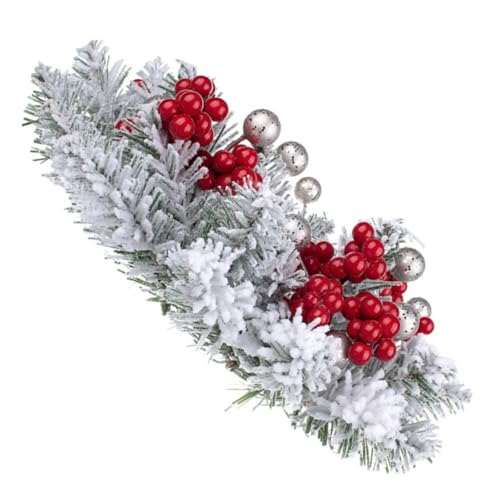 GRIRIW Künstlicher Beerenkranz Kerzenring für Weihnachten Festlicher Tischdeko Artikel für Hotel und Wohnräume Leicht und Dekorativ für Kerzenständer und von GRIRIW