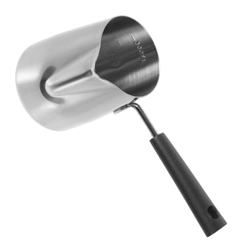GRIRIW Milchkännchen Milchaufschäumer mit Spitzem Ausguss für Latte Art Ergonomischer Griff Robustes und Design für Espresso und Cappuccino von GRIRIW