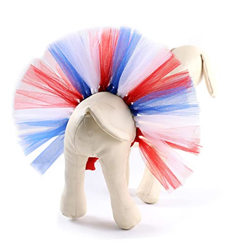 GRIRIW Pet Tutu Rock für Hunde Mesh Design Amerikanischer Unabhängigkeitstag Bequem und Strapazierfähig für Besondere Anlässe und Fotoshootings von GRIRIW