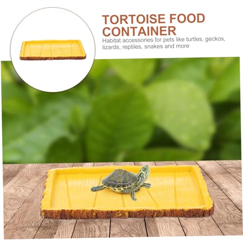 GRIRIW Reptilien Futternapf und Wassernapf für Schildkröten und Echsen Stabile Futter Trinkbehälter mit Kippschutz Geeignet für Terrarien und Reptiliengehege Gelb GRIRIW Reptilien Futternapf und Wassernapf für Schildkröten und Echsen Stabile Futter Trinkbehälter mit Kippschutz Geeignet für Terrarien und Reptiliengehege Gelb von GRIRIW