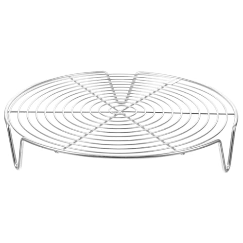 GRIRIW Rundes Dampfgarer Gestell aus Hochwertiges Steamer Rack für Schnellkochtöpfe Backen und Dampfgaren Stabiler Bein Design Leicht zu Reinigen und Vielseitig Einsetzbar von GRIRIW