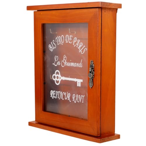 GRIRIW Rustikaler Schlüssel Aufbewahrungsbox Schlüsselschrank An Der Wand Dekorativer Schlüsselschrank Schlüsselaufbewahrungsschrank Handdekor Hölzern Haushalt Ornament von GRIRIW