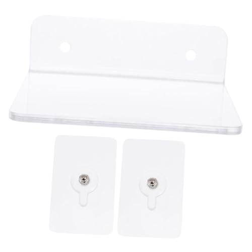 GRIRIW Schwebendes Wandregal aus Bohrfreies Platzsparendes Regal für Toilettenartikel Bücher Deko und GRIRIW Schwebendes Wandregal aus Bohrfreies Platzsparendes Regal für Toilettenartikel Bücher Deko und von GRIRIW