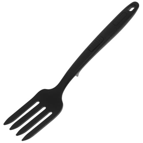 GRIRIW Silikon Kochgabel Hitzebeständig Antihaftbeschichtete Küchengabel zum Rühren und Servieren von Pasta Vielseitiges Küchenutensil für Sicheres Kochen von GRIRIW