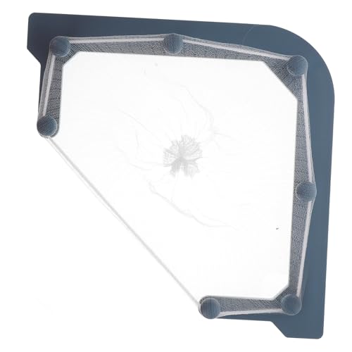 GRIRIW Sink Leftover Bag Rack Dreieckiger Abfallbehälter für Küchenspülen mit Nano Klebeband und Mesh Beuteln für Lebensmittelreste Platzsparend und Installieren von GRIRIW