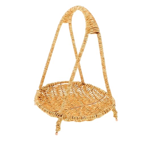 GRIRIW Wickelkorb Natürlichem Rattan Handgefertigter Obst Und Snackkorb Mit Praktischem Tragegriff Dekorativer Aufbewahrungskorb Für Küche Und Esszimmer GRIRIW Wickelkorb Natürlichem Rattan Handgefertigter Obst Und Snackkorb Mit Praktischem Tragegriff Dekorativer Aufbewahrungskorb Für Küche Und Esszimmer von GRIRIW