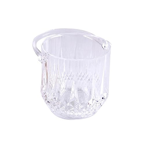 GRIRIW Transparenter Eiskübel für Rotwein Tragbarer Quadratischer Eisbehälter für Bar und Partys zum Kühlen von Getränken Leicht und von GRIRIW