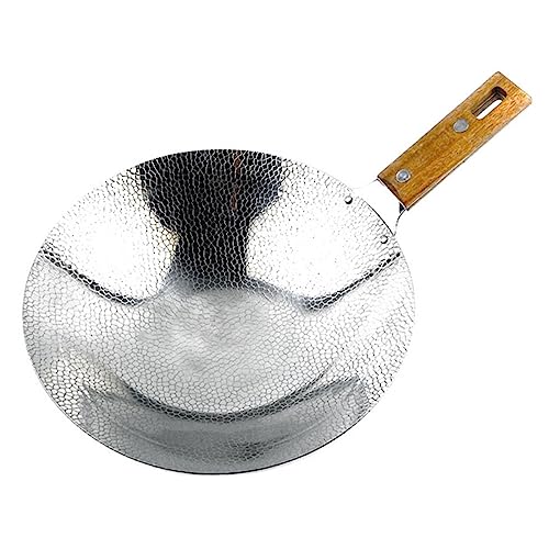 GRIRIW Edelstahl Wok Mit Holzgriff Tiefe Bratpfanne Für Hot Pot Und Braten Langlebiges Kochgeschirr Für Heimische Küche Und Restaurants GRIRIW Edelstahl Wok Mit Holzgriff Tiefe Bratpfanne Für Hot Pot Und Braten Langlebiges Kochgeschirr Für Heimische Küche Und Restaurants von GRIRIW
