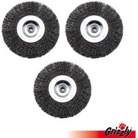 Grizzly Tools - 3 Fugenbürsten, Rundbürsten aus Metall, für Universalbürste erb 550-1H erb 550-2S erb 550-3U Grizzly Tools - 3 Fugenbürsten, Rundbürsten aus Metall, für Universalbürste erb 550-1H erb 550-2S erb 550-3U von GRIZZLY TOOLS