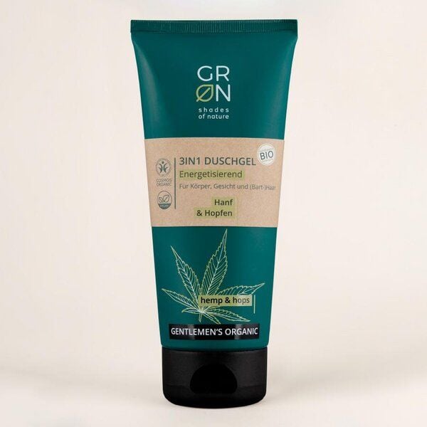 GRN [GRÜN] 3in1 Body Wash Energetisierend - Körper, Gesicht und Haare - Bio-Hanf & Bio-Hopfen von GRN [GRÜN]