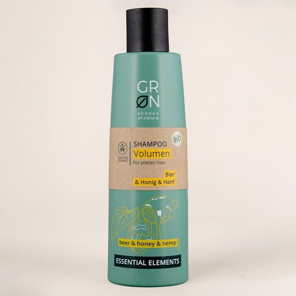 GRN [GRÜN] Biokosmetik Shampoo Volumen - Bio-Hanf & Bio-Bier & Honig - für Fülle von GRN [GRÜN]