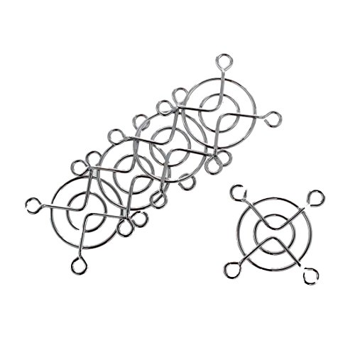 GROCKSTR 5 Stück 3,2 cm Durchmesser Axial DC Lüftergitter Metall PC Fingerschutz Schutz von GROCKSTR
