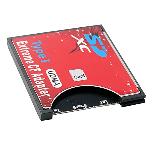 GROCKSTR SD-zu-Kartenhülle, unterstützt kabelloses WLAN, SD-Karte, Typ I, Adapter, SLR-Kamera, Rot von GROCKSTR