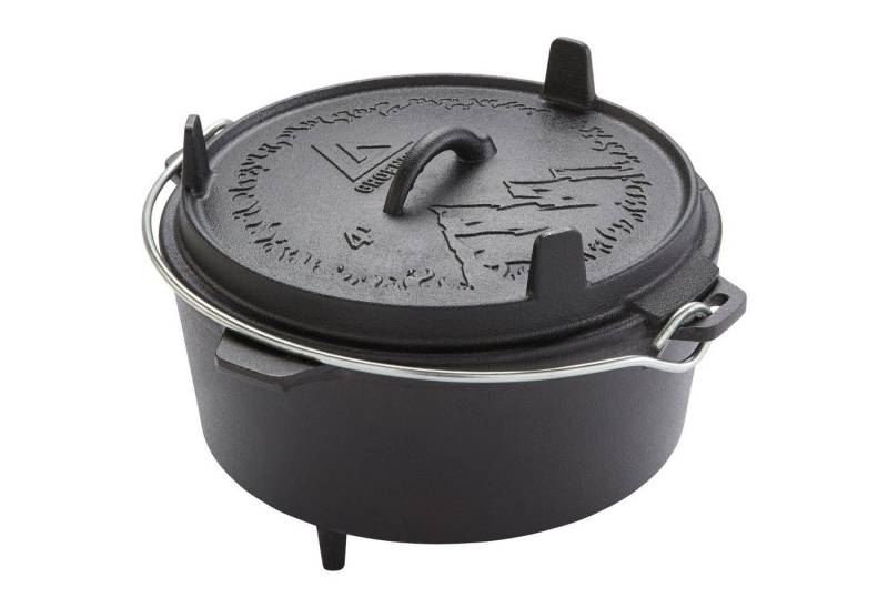 GROENBERG Grilltopf Feuertopf Askja Pot 4 L Koch Topf, Dutch Oven Camping Outdoor Gusseisen von GROENBERG