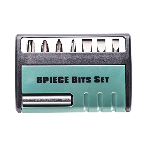GRÖNE Bit-Satz - Schrauberbit Set - Schraubendreher Bits - 8-teilig - Universell Einsetzbar - Effizientes Arbeiten - Zerstört keine Schrauben - Abriebfest - Langlebiges Material - 25mm von GRÖNE