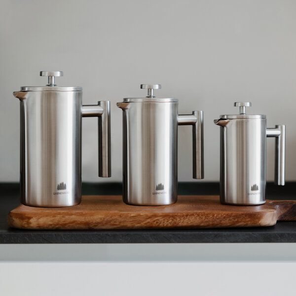 GROENENBERG Kaffee Spar Set 5 | Bio Kaffee gemahlen (250g) + French Press (2 Größen) von GROENENBERG