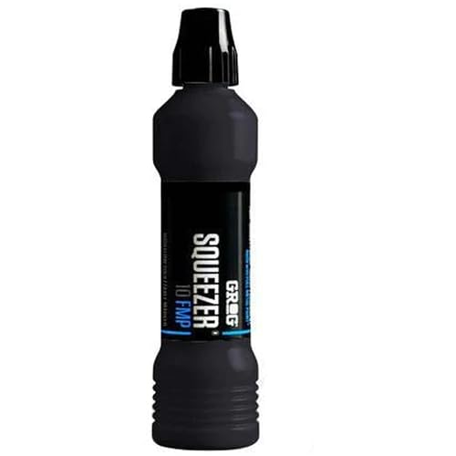 GROG Squeezer 10 FMP - 10 mm gewebte Spitze (10 mm woven tip) mit neuer Grog Spitze - Markierstift - Schwarz - Metallic - Wasserfest - Buchstabendruck - Rund - Kunststoff - 70 ml - 1 Stk von GROG