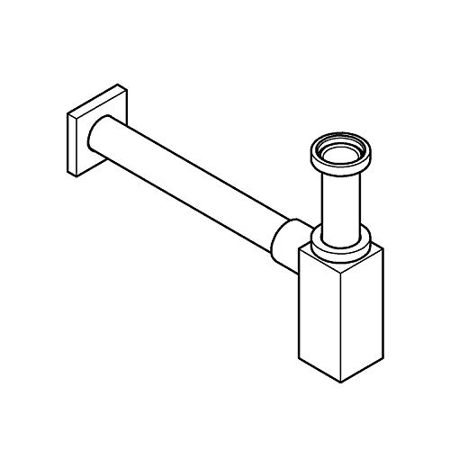 GROHE Geruchsverschluss (für Waschtische, langlebige Oberfläche), supersteel, 40564DC0 von GROHE