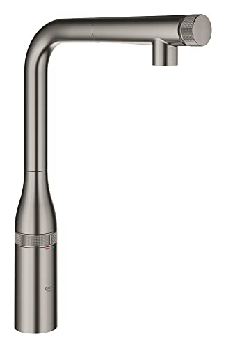 GROHE SPT-Batterie Essence Smart Control 31615 azb. Spülbrause hard graphite gebürstet, 31615AL0 von GROHE