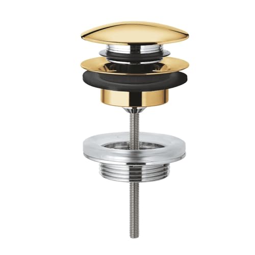 Grohe Ablaufventil mit automatischer Ablaufgarnitur 1 1/4" mit Push-Open, 4 x 10 x 12 cm, chromfarben (Referenz: 65807GL0) von GROHE
