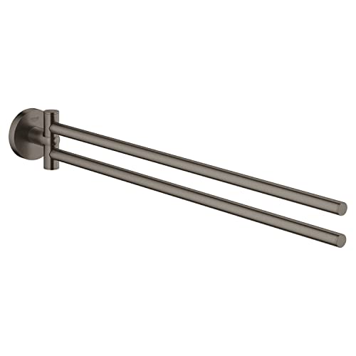 Grohe Essentials Handtuchhalter doppelt gebürstete Hard Graphite von GROHE