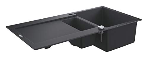 Grohe K500 Kompositspüle mit Abtropffläche granit schwarz 31646AP0 100 x 50 cm von GROHE