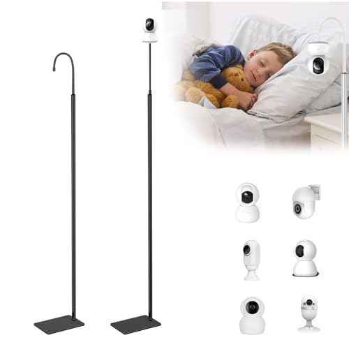 Babyphone Halterung Stand, 170 cm, Höhenverstellbar Babyphone Halterung Bodenständer, mit 1/4-Gewindeanschluss, Flexibler Multifunktions Ständer kompatibel mit den meisten Babyphone Kamera (Schwarz) Babyphone Halterung Stand, 170 cm, Höhenverstellbar Babyphone Halterung Bodenständer, mit 1/4-Gewindeanschluss, Flexibler Multifunktions Ständer kompatibel mit den meisten Babyphone Kamera (Schwarz) von GROHPF