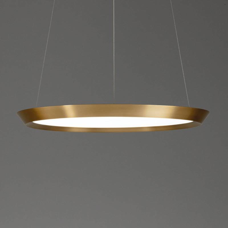 LEDS-C4 Saturn LED-Hängelampe messing satin Ø 60cm von LEDS-C4