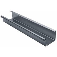 Gromo - 2x 5 Meter grömo alustar Dachrinne kastenförmig Anthrazit 333 / 5 m, sx (glatt), 83341 von GROMO