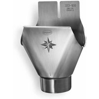 Gromo - grömo zink Einhangstutzen oval titanzink 280/100 mit Stern, 62435 von GROMO