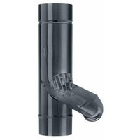 Gromo - grömo alustar Regenwasserklappe Anthrazit ø100 mit V2A Sieb, sx (glatt), 82741 von GROMO