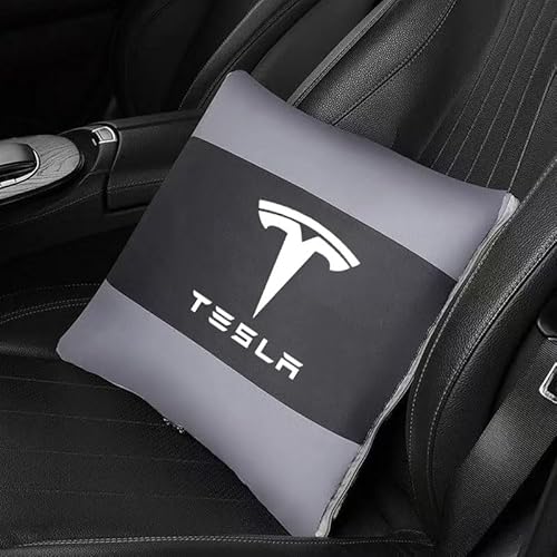 GRONGU Kissendecke mit Doppeltem Verwendungszweck, Für Tesla Model 3 X S Y, Multifunktionales Kissen-Innenzubehör,A von GRONGU