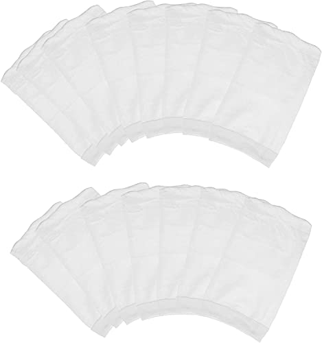 GRONGU Pool-Staubsauger-Mikrofilterbeutel, kompatibel mit Water Tech Catfish Max CG Aqua Broom & anderen nground oder oberirdischen Handpool-Blastern, 15 Stück, Weiß von GRONGU