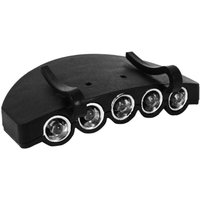 1 Stück Leuchtkappe Krempe Licht Mini rotierende Scheinwerfer Taschenlampen Kappe Visier Taschenlampe für Camping Laufen Radfahren Wandern Wandern von GROOFOO