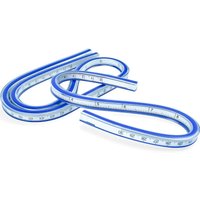 Groofoo - Flexibles Lineal, (30 cm + 60 cm) gebogenes Lineal, doppelseitiges kreatives Schlangenlineal für Schule, Studio, Zeichnen, Kleidung, von GROOFOO