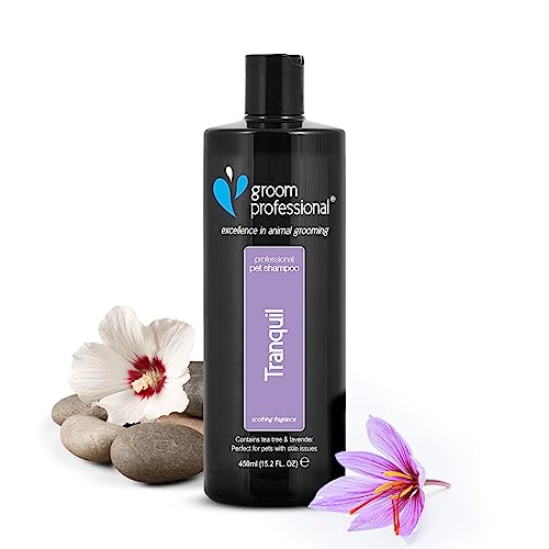 GROOM PROFESSIONAL Tranquil Hundeshampoo Sensitiv - Hundeshampoo Gegen Juckreiz - Beruhigendes Shampoo für Empfindliche Haut - Perfekt für Haustiere mit Hautproblemen, 450ml GROOM PROFESSIONAL Tranquil Hundeshampoo Sensitiv - Hundeshampoo Gegen Juckreiz - Beruhigendes Shampoo für Empfindliche Haut - Perfekt für Haustiere mit Hautproblemen, 450ml von GROOM PROFESSIONAL