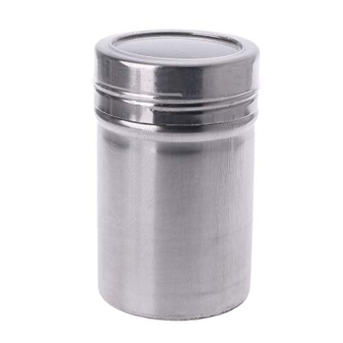 GROOMY Duster, Magnetic Stainless Steel Flour Condiment Container Chocolate Mesh Shaker Powder Sifter Icing Sugar Salt Dredger-Large von GROOMY
