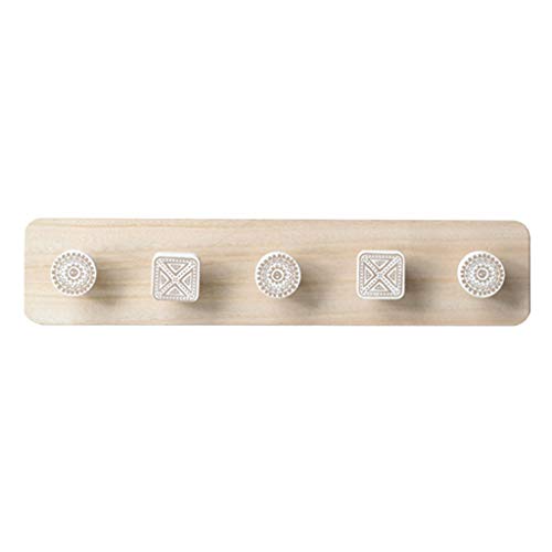 GROOMY Hook Up, Holzhaken Kleiderbügel Nordic Wandbehang Aufbewahrungsregal Hut/Kleiderbügel-5 von GROOMY