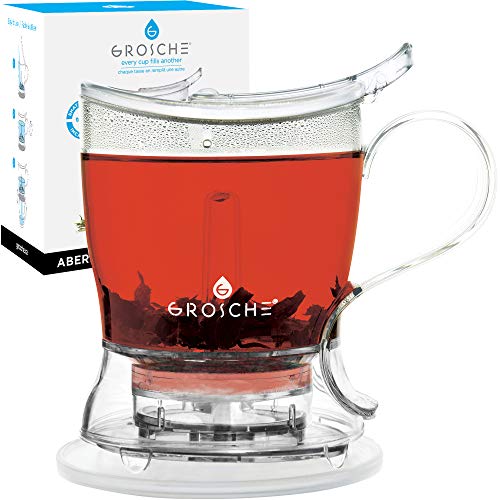 GROSCHE Aberdeen Teebereiter, Tee-Infuser, Teekanne - BPA-frei & aus lebensmittelechtem Tritan (1000 ml) von GROSCHE