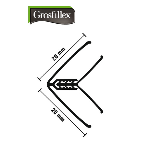 GROSFILLEX Winkelprofil, Länge: 260 cm, Kunststoff/PVC - braun | gruen | beige von GROSFILLEX