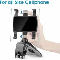 Auto-Telefonhalterung, 360-Grad-Drehung, Armaturenbrett-Handyhalterungen für Auto-GPS und 4-7-Zoll-Smartphones (Schwarz) von GROUPM