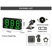 C80 Auto Global Position System Tachometer Digitalanzeige Geschwindigkeitshöhenmesser Motorrad Head Up Display Auto Hud Display, Modell: Schwarz 29 C80 Auto Global Position System Tachometer Digitalanzeige Geschwindigkeitshöhenmesser Motorrad Head Up Display Auto Hud Display, Modell: Schwarz 29 von GROUPM