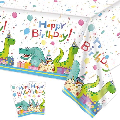 GROVBLE 2 Stück Dino Tischdecke, Rechteck Tischtuch tischdecke Geburtstag Junge,Dinosaurier Party Mottoparty für Dschungel Themen Party Kinder Jungen Geburtstag Party Dekoration137 x 274cm… von GROVBLE