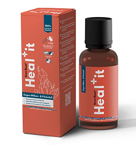 GROW BOOST Heal'it - Aktiviert den Selbstschutz Deiner Pflanzen gegen Umweltstress und Krankheiten | Demeter, 100% Biologisch abaubar | 100 ml Konzentrat GROW BOOST Heal'it - Aktiviert den Selbstschutz Deiner Pflanzen gegen Umweltstress und Krankheiten | Demeter, 100% Biologisch abaubar | 100 ml Konzentrat von GROW BOOST