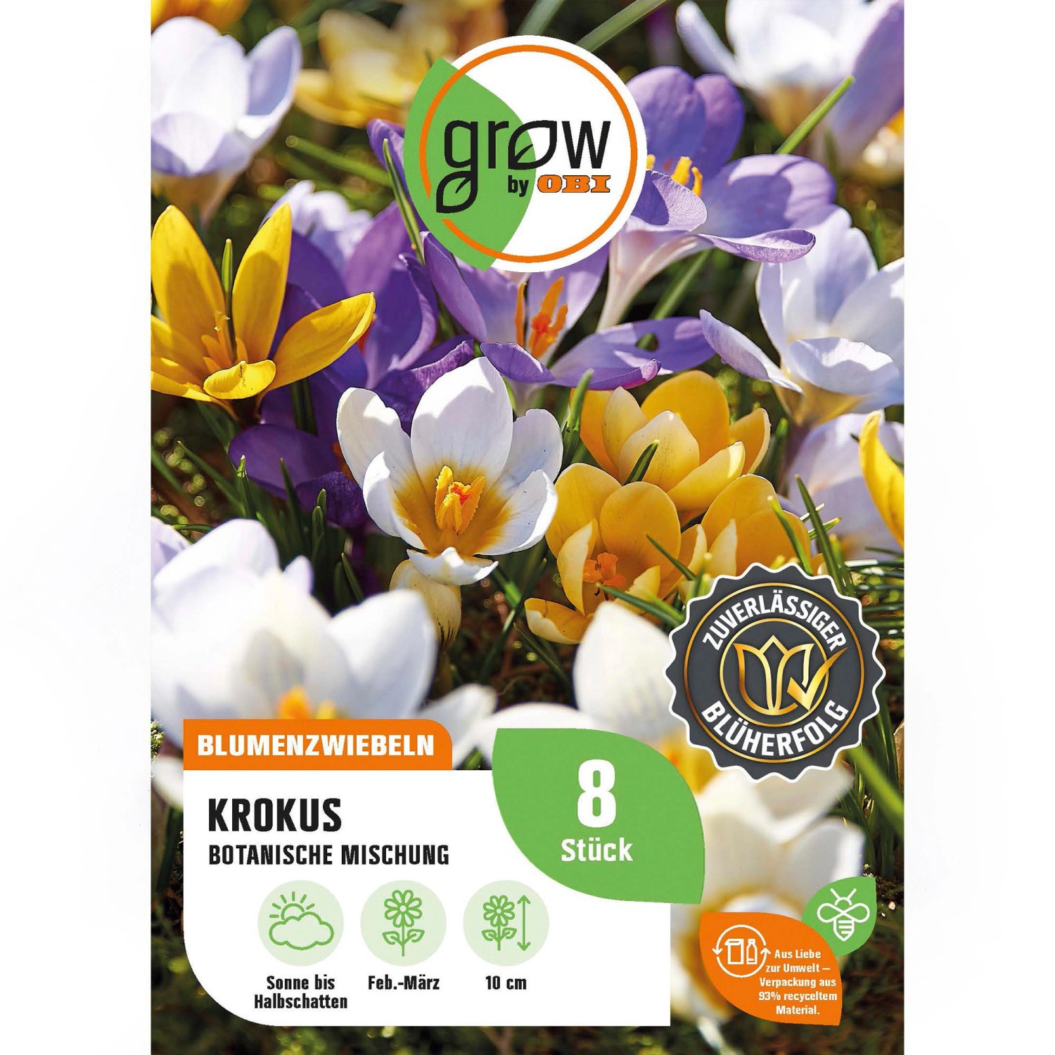 GROW by OBI Krokus Botanische Mischung 8 Stück Crocus botanical Mixed GROW by OBI Krokus Botanische Mischung 8 Stück Crocus botanical Mixed von GROW by OBI