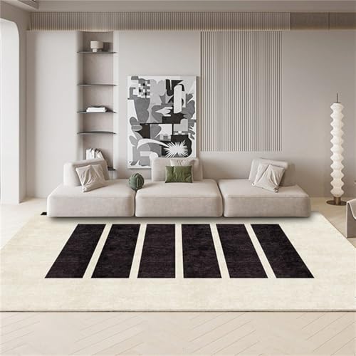 Große Fläche Wohnzimmer Dekoration Plüsch Teppich Home Bodenmatte Teppiche für Schlafzimmer Flauschiger weicher Rutschfester Teppich,G,80x120cm von GROWBY