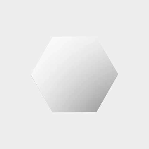Hexagon eiken wandtegel spiegel - ?22cm / ø25cm von GROWING CONCEPTS BE DIFFERENT